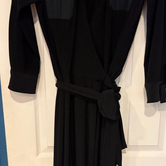 Ralph Lauren Black Long Sleeve Wrap Dress - Picture 4 of 10